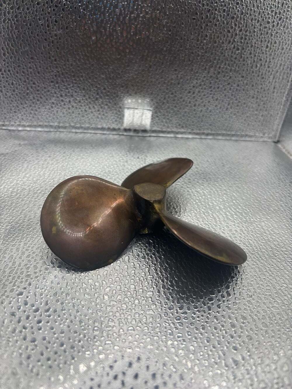 Vintage Brass 3-Blade Boat Propeller Decor